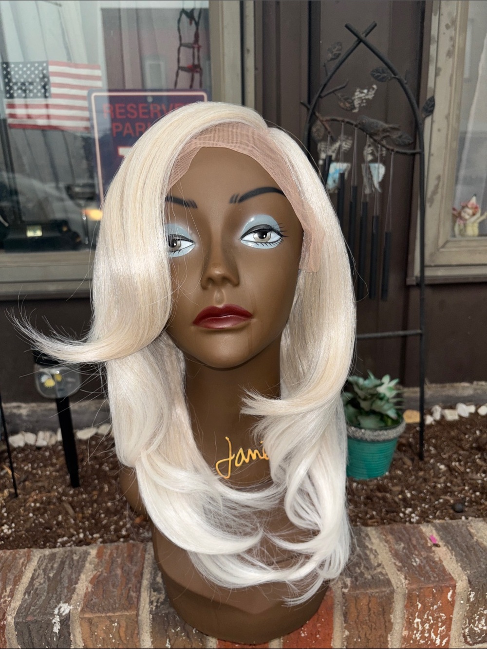 Blonde Lace Front Women's Wig - Soft Platinum Blonde 14/16 inches